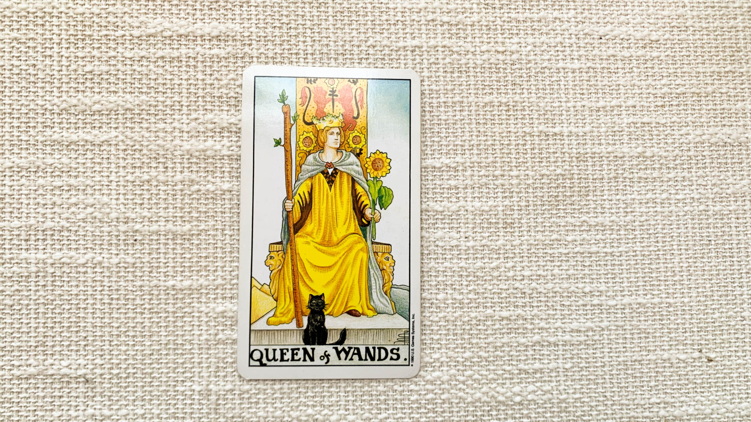 權杖皇后 Queen of Wands塔羅牌意義 : 開朗