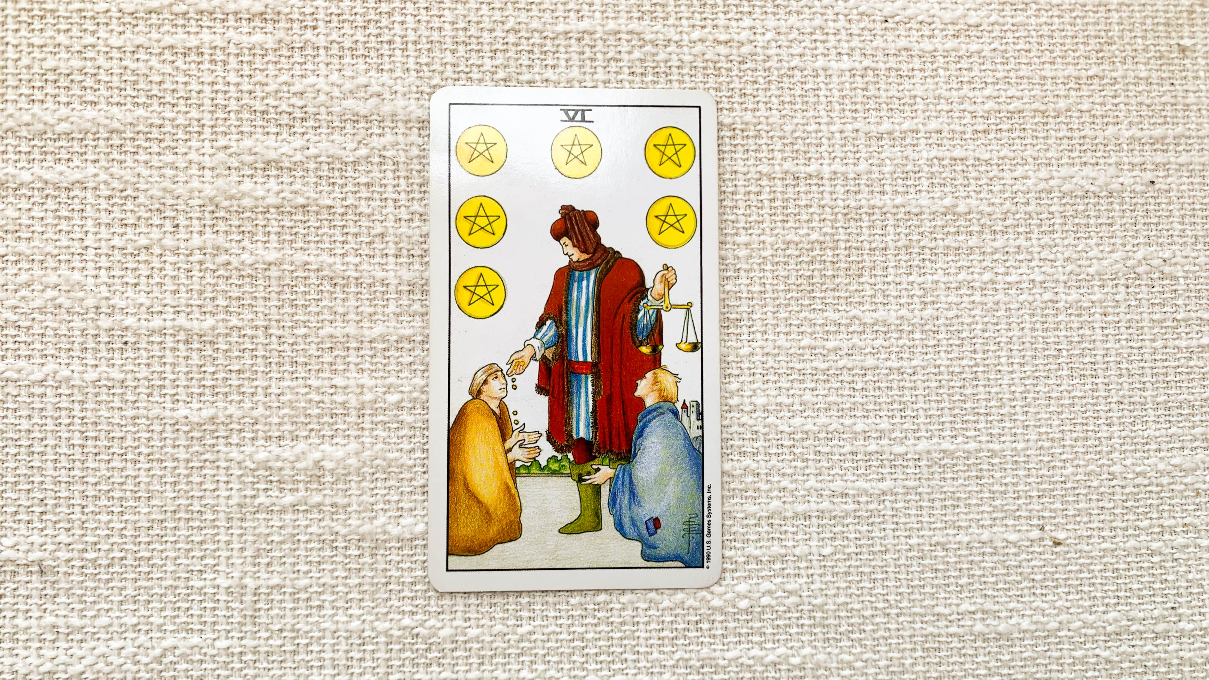 錢幣六 Six of Pentacles 塔羅牌意思